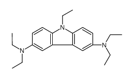 3-N,3-N,6-N,6-N,9-pentaethylcarbazole-3,6-diamine Structure