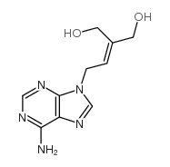 9-(4-Hydroxy-3-(hydroxymethyl)-2-butenyl)adenine Structure