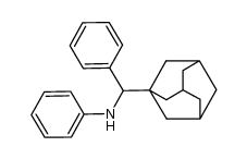 N-(α-Adamant-1-ylbenzyl)-anilin结构式