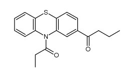 2-butyryl-10-propionyl-10H-phenothiazine结构式