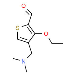 2-Thiophenecarboxaldehyde,4-[(dimethylamino)methyl]-3-ethoxy-(9CI)结构式
