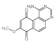 Benzo[f]quinazoline-7,10-dione, 1-amino-7,10-dihydro-8-methoxy- Structure