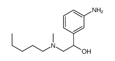 1-(3-aminophenyl)-2-(methyl-pentyl-amino)ethanol结构式