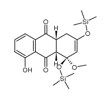 (1R,4aR,9aS)-8-hydroxy-1-methoxy-1,3-bis((trimethylsilyl)oxy)-1,4,4a,9a-tetrahydroanthracene-9,10-dione Structure