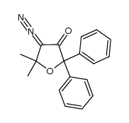 4-diazo-2,3,4,5-tetrahydro-5,5-dimethyl-2,2-diphenylfuran-3-one结构式