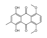 1,4-dihydroxy-5,8-dimethoxy-2-methylanthracene-9,10-dione Structure