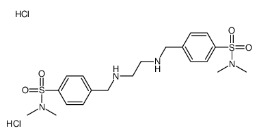 4-[[2-[[4-(dimethylsulfamoyl)phenyl]methylamino]ethylamino]methyl]-N,N-dimethylbenzenesulfonamide,dihydrochloride Structure