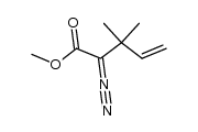 methyl 2-diazo-3,3-dimethylpent-4-enoate结构式