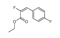 (E)-2-Fluoro-3-(4-fluorophenyl)-propenoic acid, ethyl ester structure