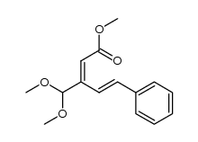 (4E)-methyl 3-(dimethoxymethyl)-5-phenylpenta-2,4-dienoate Structure