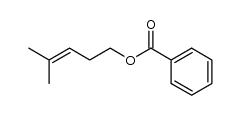 4-methylpent-3-en-1-yl benzoate结构式