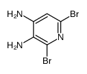 2,6-dibromopyridine-3,4-diamine结构式