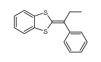 2-(1-phenylpropylidene)-1,3-benzodithiole结构式
