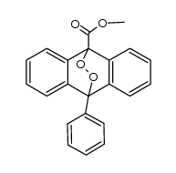 10-phenyl-9,10-dihydro-9,10-epidioxido-anthracene-9-carboxylic acid methyl ester Structure