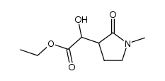hydroxy-(1-methyl-2-oxo-pyrrolidin-3-yl)-acetic acid ethyl ester Structure