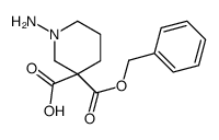 1-amino-3-phenylmethoxycarbonylpiperidine-3-carboxylic acid Structure