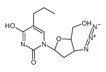1-[(2R,4S,5S)-4-azido-5-(hydroxymethyl)oxolan-2-yl]-5-propylpyrimidine-2,4-dione结构式
