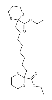 diethyl 2,2'-(octane-1,8-diyl)bis(1,3-dithiane-2-carboxylate) Structure