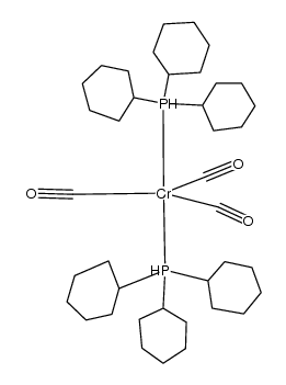 Cr(CO)3{P(C6H11)3}2 Structure
