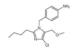 1-(4-Aminobenzyl)-2-n-butyl-4-chloro-5-(methoxymethyl)imidazole Structure