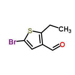 5-Bromo-2-ethyl-3-thiophenecarbaldehyde Structure