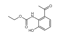 (2-acetyl-6-hydroxy-phenyl)-carbamic acid ethyl ester结构式