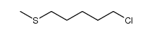 1-chloro-5-methylthiopentane Structure