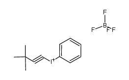 (3,3-dimethyl-1-butynyl)(phenyl)(tetrafluoroborato)-λ3-iodane Structure