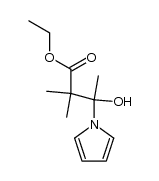 ethyl 2,2-dimethyl-3-hydroxy-3-(1-pyrrolyl)butanoate Structure
