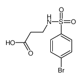 3-{[(4-溴苯基)磺酰基]氨基}丙酸结构式