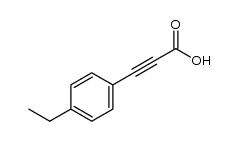 3-(4-ethylphenyl)propiolic acid structure