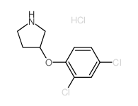 3-(2,4-DICHLOROPHENOXY)PYRROLIDINE HYDROCHLORIDE结构式