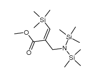 (Z)-N,N-3-tris(trimethylsilyl)-2-carbomethoxy-2-propen-1-amine结构式