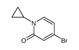 4-Bromo-1-cyclopropylpyridin-2(1H)-one结构式