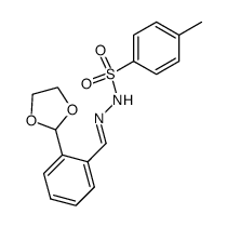 1-(1,3-Dioxolan-2-yl)benzaldehyde tosylhydrazone Structure