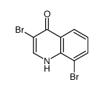 3,8-二溴-4-羟基喹啉结构式