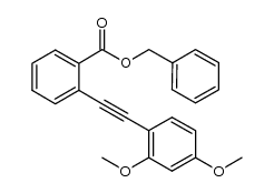 benzyl 2-[2-(2,4-dimethoxyphenyl)ethynyl]benzoate Structure