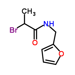 2-Bromo-N-(2-furylmethyl)propanamide Structure