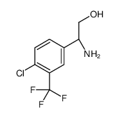 (2S)-2-AMINO-2-[4-CHLORO-3-(TRIFLUOROMETHYL)PHENYL]ETHAN-1-OL结构式