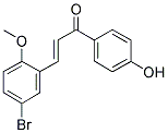 3-(5-BROMO-2-METHOXYPHENYL)-1-(4-HYDROXYPHENYL)-2-PROPEN-1-ONE结构式