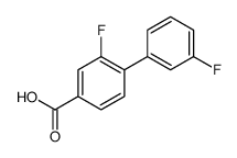 3-fluoro-4-(3-fluorophenyl)benzoic acid结构式