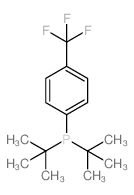 DI-TERT-BUTYL(4-(TRIFLUOROMETHYL)PHENYL)PHOSPHINE structure