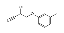 3-methylphenoxyacetaldehyde cyanohydrin Structure