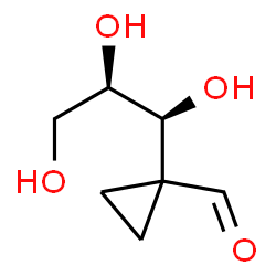 Cyclopropanecarboxaldehyde, 1-(1,2,3-trihydroxypropyl)-, [R-(R*,S*)]- (9CI) structure