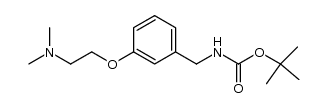 tert-butyl 3-(2-(dimethylamino)ethoxy)benzylcarbamate结构式