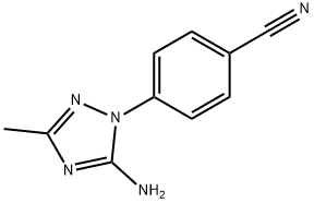 4-(5-amino-3-methyl-1H-1,2,4-triazol-1-yl)benzonitrile Structure