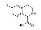 6-CHLORO-1,2,3,4-TETRAHYDRO-ISOQUINOLINE-1-CARBOXYLIC ACID结构式