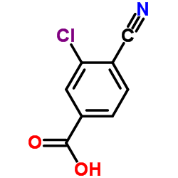 4-Cyano-3-chlorobenzoic acid Structure