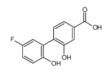 4-(5-fluoro-2-hydroxyphenyl)-3-hydroxybenzoic acid Structure