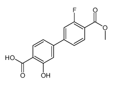 4-(3-fluoro-4-methoxycarbonylphenyl)-2-hydroxybenzoic acid Structure